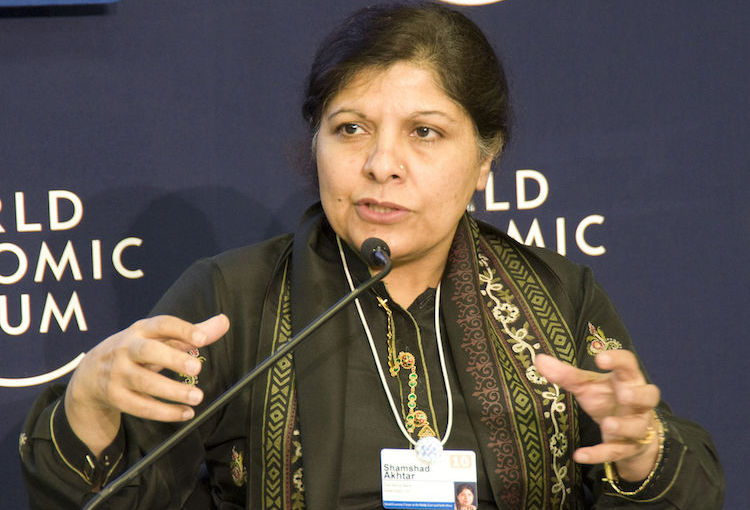 Photo: ESCAP Executive Secretary Shamshad Akhtar addressing World Economic Forum on the Middle East and North Africa Marrakech, Morocco, 28 October 2010 as Regional Vice-President, Middle East and North Africa, World Bank. Copyright World Economic Forum | John Cole/still-images.net